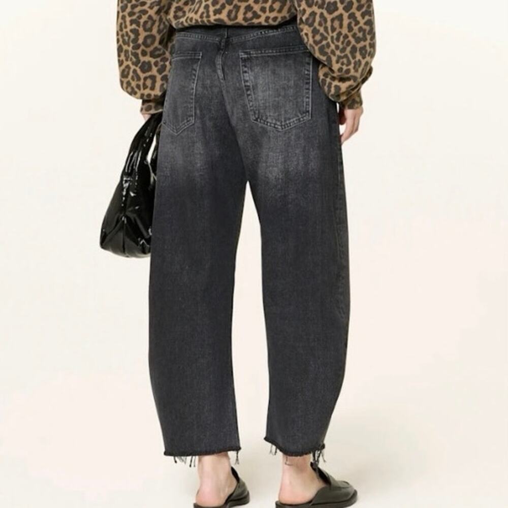 Frame Denim The Bubble Crop Jeans In Limitless Raw Fray 27 NWT - Picture 2 of 11